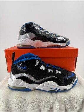 Nike men’s Black and Blue Retro-Style Sneakers